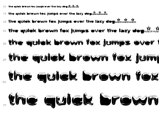 Safe Iodine font waterfall